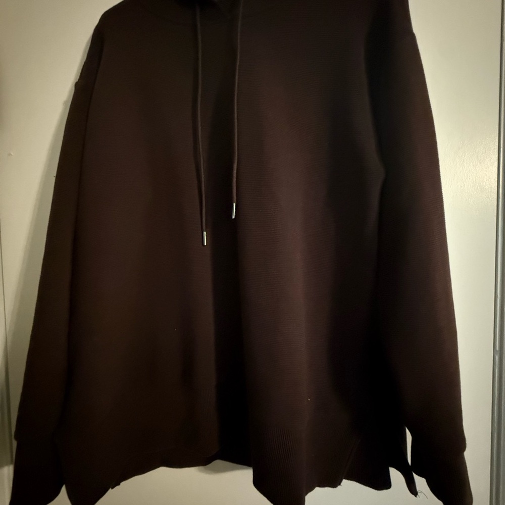 Large Dark Maroonish Brown Sweatshirt with hood